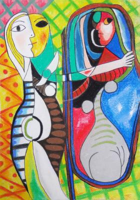 In Anlehnung an ein Bild von Picasso - 4 - - Viviane Wenz - Array auf Array - - In Anlehnung an ein Bild von Picasso - 4 - - Viviane Wenz - Array auf Array - -