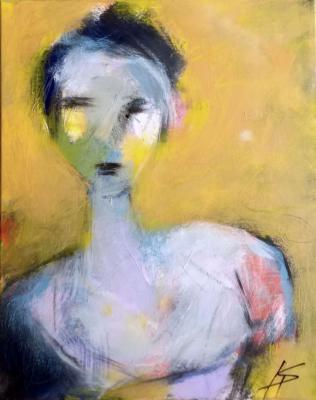 ---Frau vor gelbem Hintergrund - Karl-Heinz Schicht - Array auf Array - Array - Array ---Frau vor gelbem Hintergrund - Karl-Heinz Schicht - Array auf Array - Array - Array