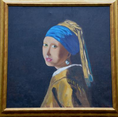 das junge Mädchen -Nach Vermeer - wolfgang mayer - Array auf - Array - Array das junge Mädchen -Nach Vermeer - wolfgang mayer - Array auf - Array - Array