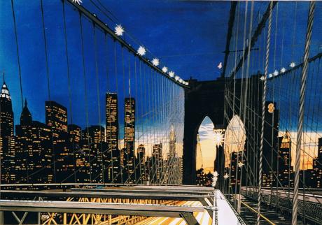 STUDY for NYC Brooklyn Bridge Panorama - Günter Meisel - Array auf Array - Array - Array STUDY for NYC Brooklyn Bridge Panorama - Günter Meisel - Array auf Array - Array - Array