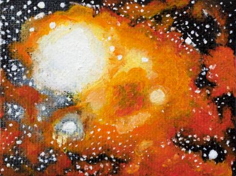 Kosmische Explosion in Gelb - Claudia Lüthi - Array auf Array - - Array Kosmische Explosion in Gelb - Claudia Lüthi - Array auf Array - - Array