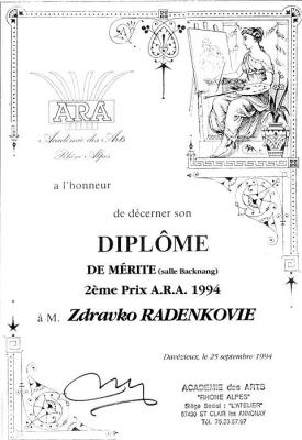 Diplom - Akademie des ARTES - Zdravko Radenkovic - auf - - Diplom - Akademie des ARTES - Zdravko Radenkovic - auf - -